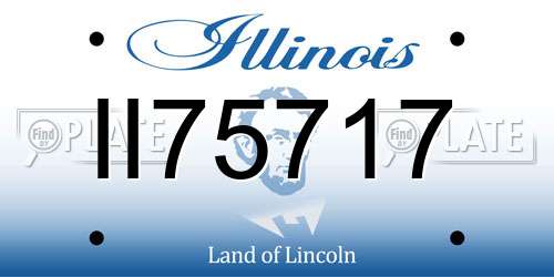 II75717 Illinois License Plate