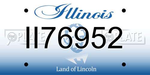 II76952 Illinois License Plate