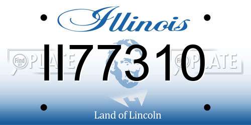 II77310 Illinois License Plate