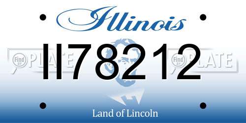 II78212 Illinois License Plate