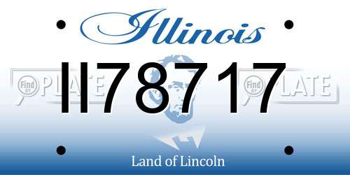 II78717 Illinois License Plate