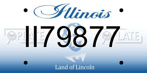 II79877 Illinois License Plate