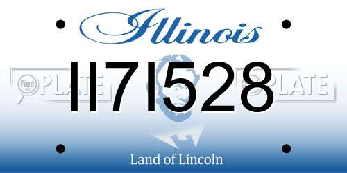 II7I528 Illinois License Plate