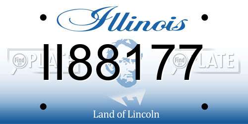 II88177 Illinois License Plate