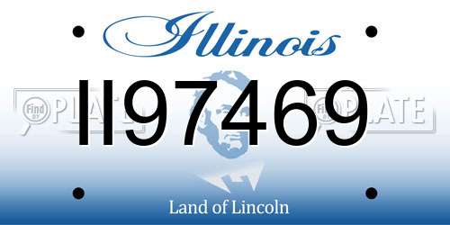 II97469 Illinois License Plate