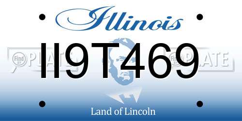 II9T469 Illinois License Plate