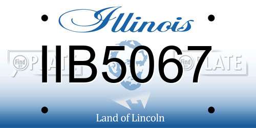 IIB5067 Illinois License Plate