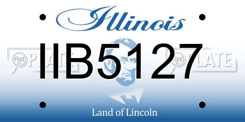 IIB5127 Illinois License Plate
