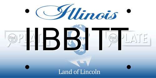 IIBBITT Illinois License Plate