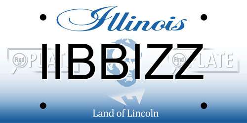 IIBBIZZ Illinois License Plate