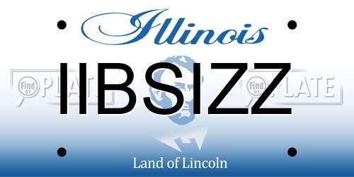 IIBSIZZ Illinois License Plate