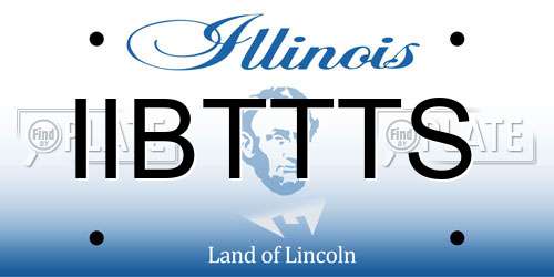 IIBTTTS Illinois License Plate