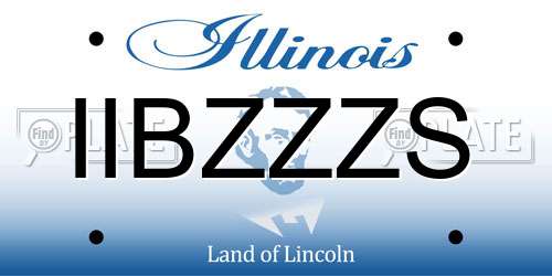 IIBZZZS Illinois License Plate