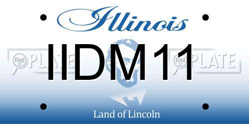 IIDM11 Illinois License Plate