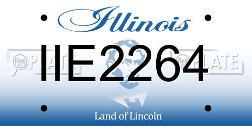 IIE2264 Illinois License Plate