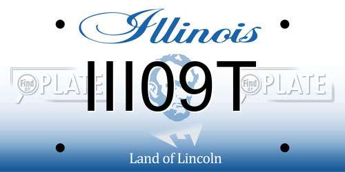 III09T Illinois License Plate