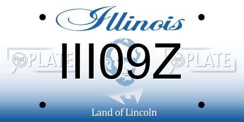 III09Z Illinois License Plate