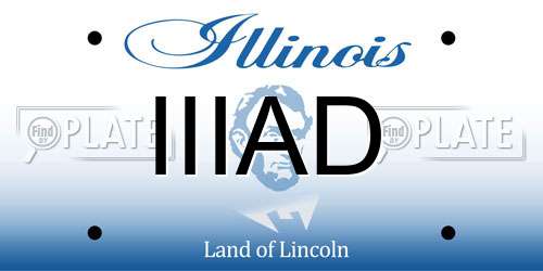 IIIAD Illinois License Plate