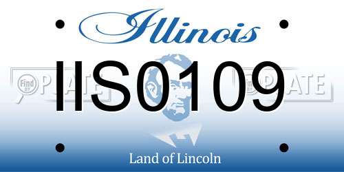 IIS0109 Illinois License Plate