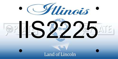 IIS2225 Illinois License Plate