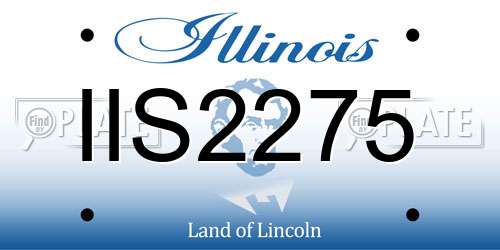 IIS2275 Illinois License Plate