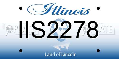 IIS2278 Illinois License Plate