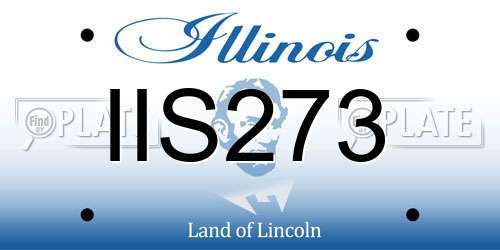 IIS273 Illinois License Plate