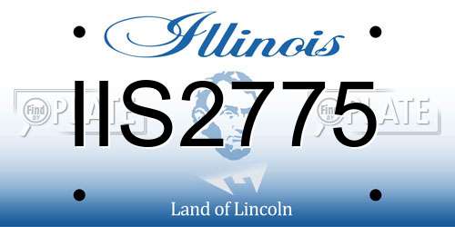 IIS2775 Illinois License Plate