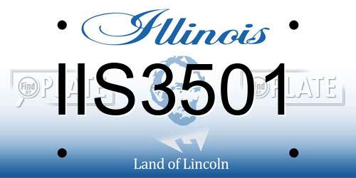 IIS3501 Illinois License Plate