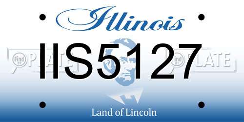IIS5127 Illinois License Plate