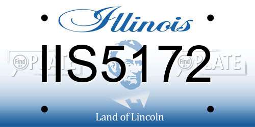 IIS5172 Illinois License Plate