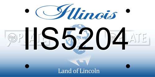 IIS5204 Illinois License Plate
