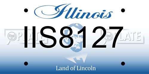 IIS8127 Illinois License Plate