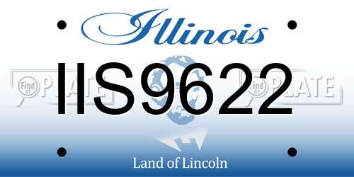 IIS9622 Illinois License Plate