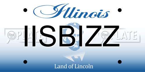 IISBIZZ Illinois License Plate