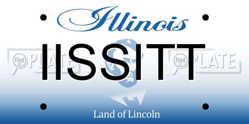 IISSITT Illinois License Plate
