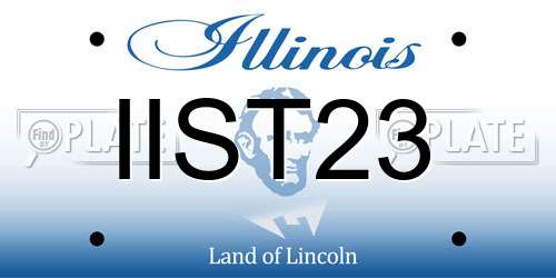 IIST23 Illinois License Plate