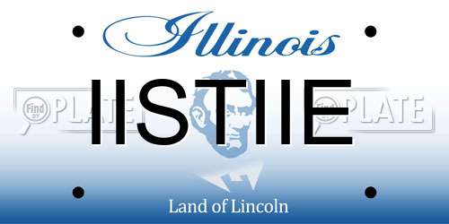 IISTIIE Illinois License Plate