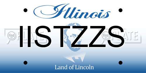 IISTZZS Illinois License Plate
