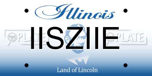 IISZIIE Illinois License Plate