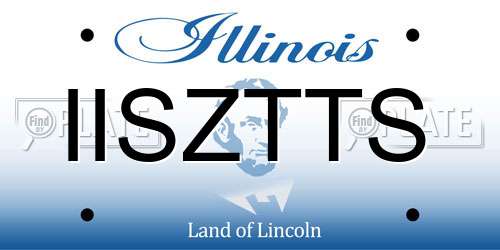 IISZTTS Illinois License Plate
