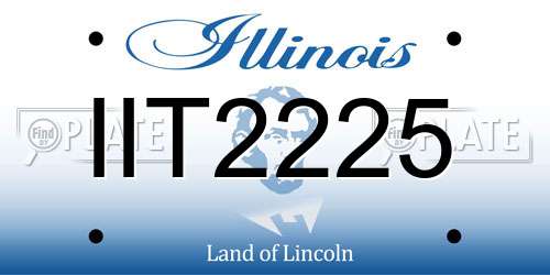 IIT2225 Illinois License Plate