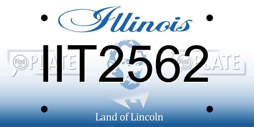 IIT2562 Illinois License Plate