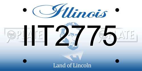 IIT2775 Illinois License Plate