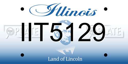 IIT5129 Illinois License Plate