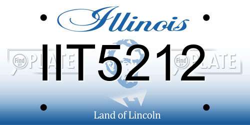 IIT5212 Illinois License Plate