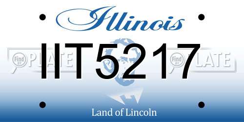 IIT5217 Illinois License Plate