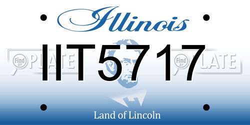 IIT5717 Illinois License Plate