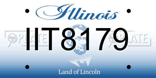 IIT8179 Illinois License Plate