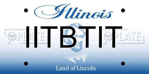 IITBTIT Illinois License Plate